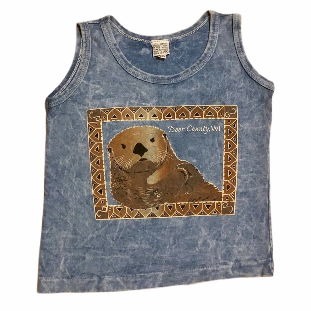 Sea Otter Door County, Wisconsin Sleeveless Top Kids Sz 5/6